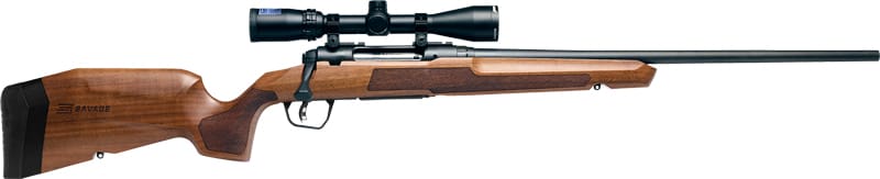 SAVAGE AXIS 2 XP 223 22″ – W/3-9X40 MATTE/HARDWOOD