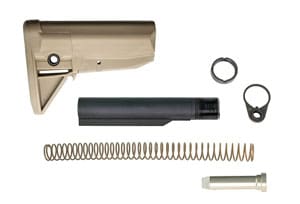 BCM STOCK KIT MOD 0 FDE – FITS AR-15 COMPLETE KIT