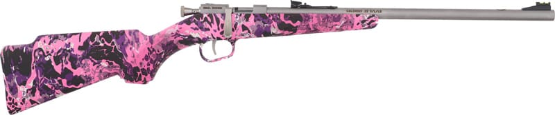 HENRY H5 MINI BOLT YOUTH 22LR – GEN 2 16.25″ SS/SYN MUDDY GIRL