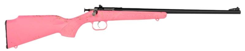 CRICKETT RIFLE G2 22LR PINK – SYNTHETIC/GOLD WEB BLUED