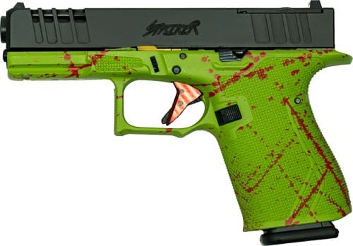 GLFA 19 STRIKER 9MM 4" 15 SHOT - BLK SLIDE SPLATER ZOMBIE FRAME - Image 2
