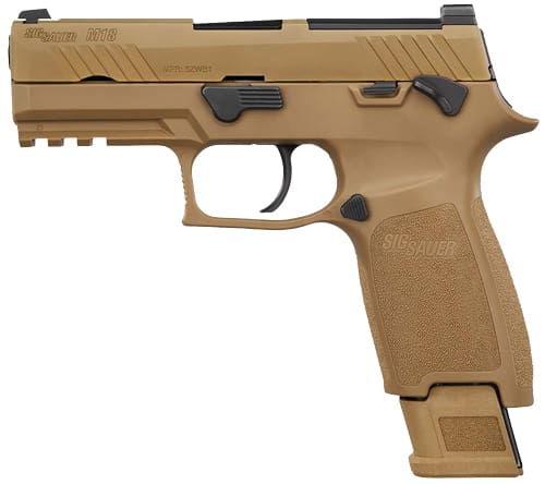 SIG M18 COMMERCIAL 9MM 3.9″ – SIGLITE (1)17&(2)21RD COYOTE