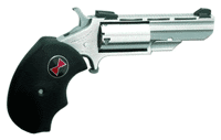 NAA “BLACK WIDOW” COMBO 2″ FS – 22LR/22WMR S/S BLACK RUBBER