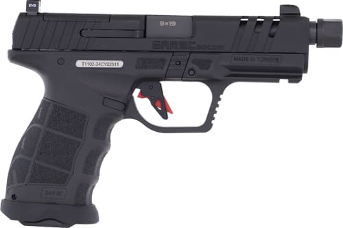 SAR USA SAR9 COMPACT SOCOM 9MM – 4.7″ BBL 15/21 RD MAG BLACK