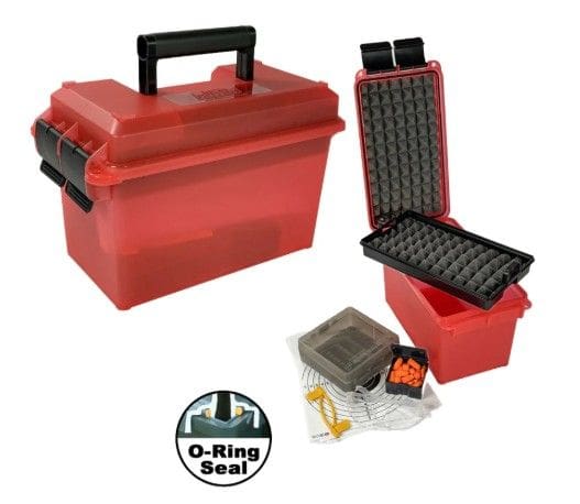 MTM PISTOL RANGE KIT O-RING – SEALED CLEAR RED