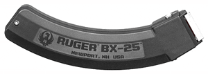 RUGER MAGAZINE 10/22 22LR – 25RD BLACK POLYMER