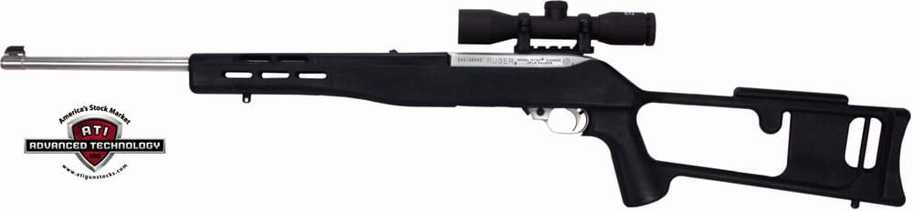 ADV TECH STOCK RUGER 10/22 – STANDARD BARREL BLACK SYN