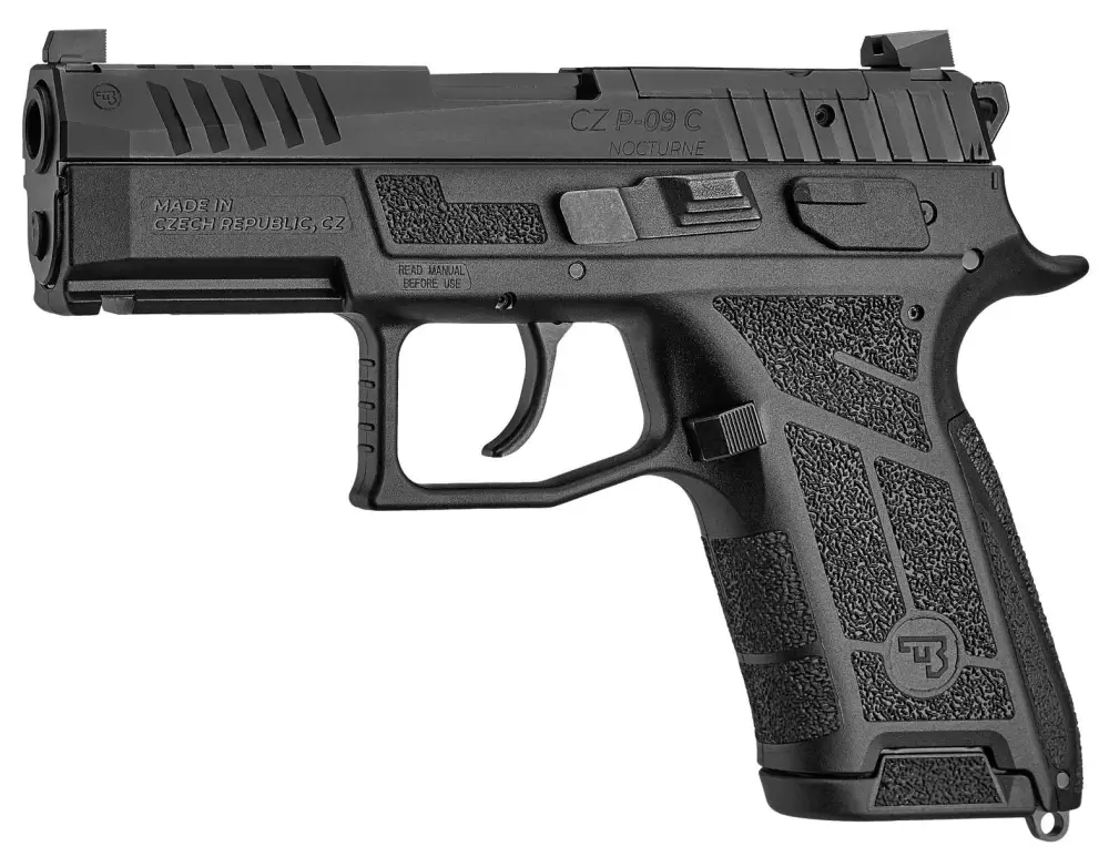 CZ P-09C NOCTURNE 9MM PISTOL OPTIC READY BLACK SAFETY/DECOCKER 2-10RD MAGS - Image 2