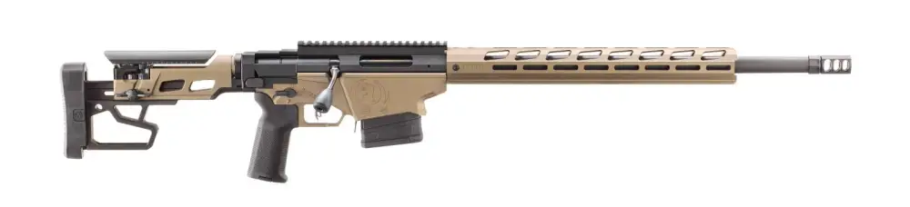 RUGER PRECISION RIFLE 300 WIN MAG 26″ BBL, BRONZE CERAKOTE, 15″ MLOK HG, 2-5RD MAGS