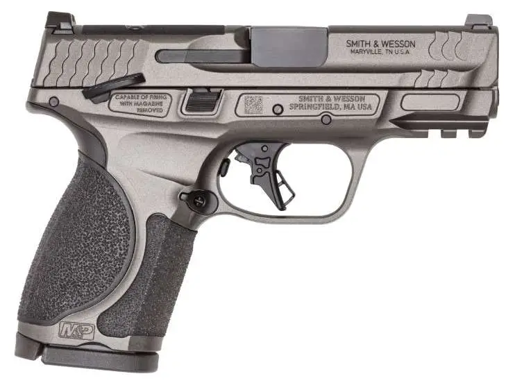 SMITH & WESSON M&P 9 M2.0 METAL COMPACT 9MM PISTOL 3.6″ O.R. GRAY MS 2-10RD MAGAZINES