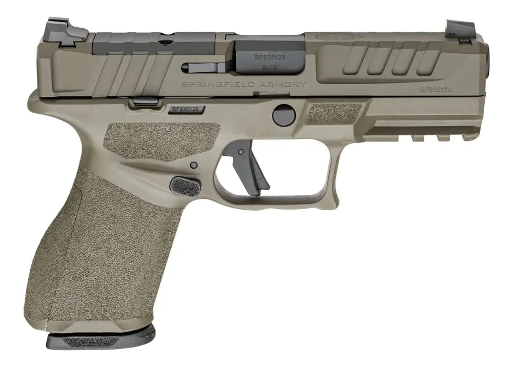 SPRINGFIELD ARMORY ECHELON 4.0C 9MM PISTOL 4″ OD GREEN 2-15RD, U NOTCH