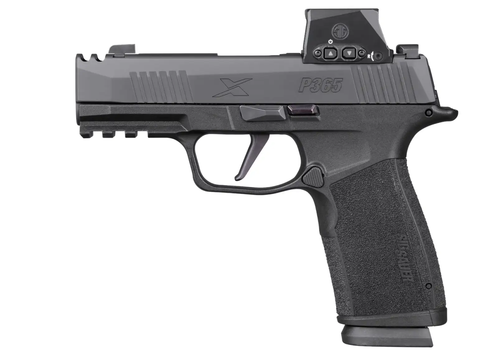 SIG SAUER P365 MACRO COMP ROMEO X SIGLOC 9MM PSTL BLK, 3.1″ BBL 2-17RD MAGS