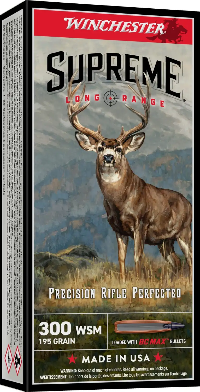 WINCHESTER 300 WSM 195 GR BC MAX 20RD/BX 10BX/CS