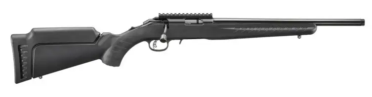 RUGER AMERICAN RIMFIRE 17HMR BOLT RIFLE 16.1″T.B. BLACK SYNTHETIC 1-9RD MAG