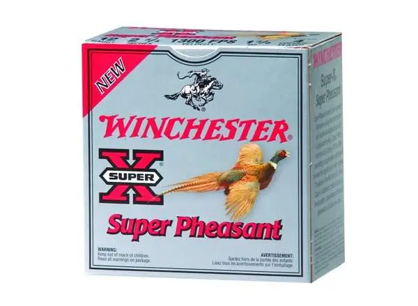WINCHESTER SUPER PHEASANT 12 GA 2-3/4″ #4  HB 1-3/8 OZ 25 RD/BX 10 BX/CS
