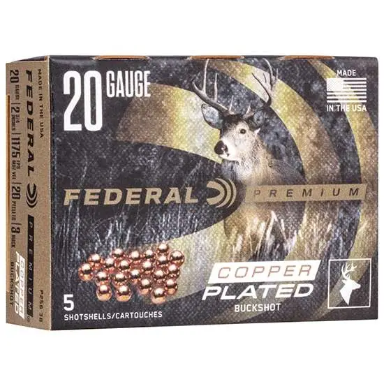 FEDERAL 20GA 2-3/4″ MAX. 20 PELLETS-3B 5 RD/BX 50 BX/CS
