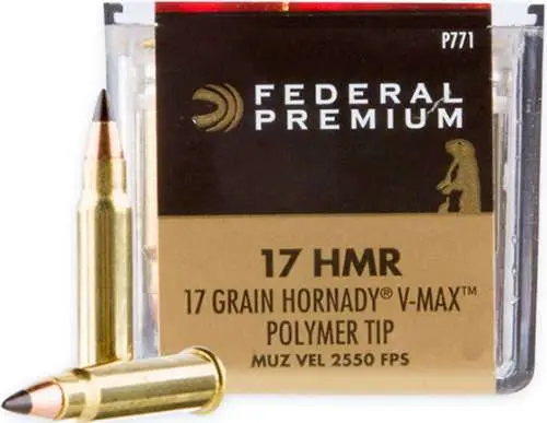 FEDERAL 17 HMR 17GR HORNADY V-MAX “V-SHOK” 50 RD/BX 60 BX/CS