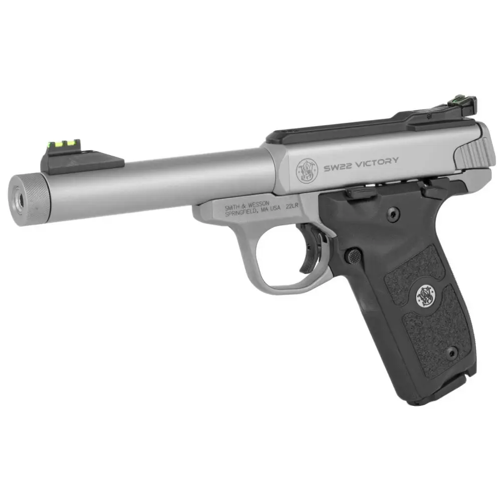 SMITH & WESSON SW22 VICTORY 22LR 5.5" STS TB 10RD PSTL - Image 2