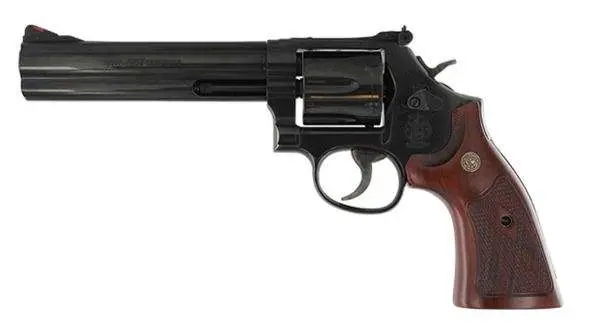 SMITH & WESSON CLASSICS 586 DISTNGUISHED COMBT MAG BLK 357MAG 6″ 6RD DA/SA