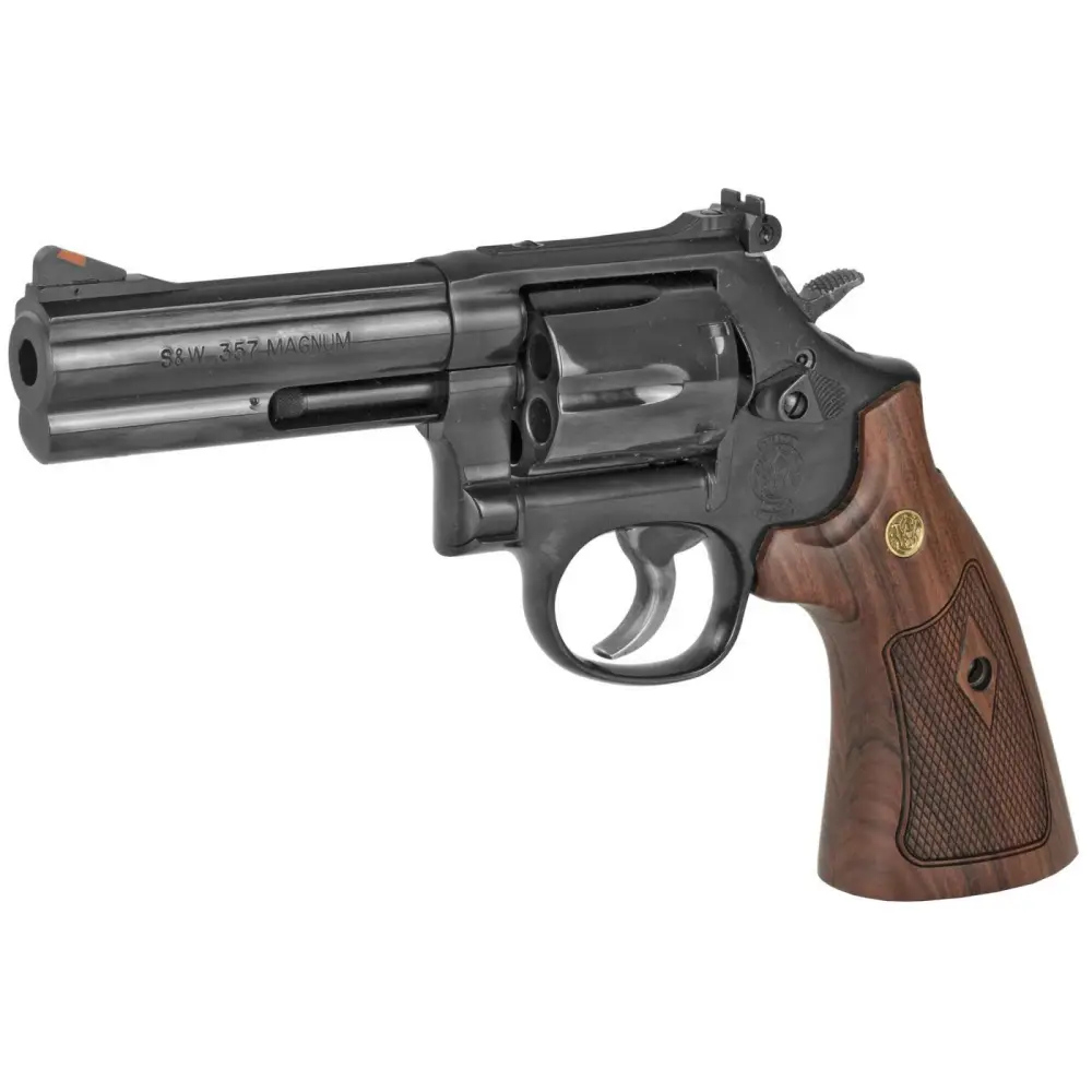 SMITH & WESSON CLASSICS 586 DISTNGUISHED COMBT MAG BLK 357MAG 4" 6RD DA/SA - Image 2