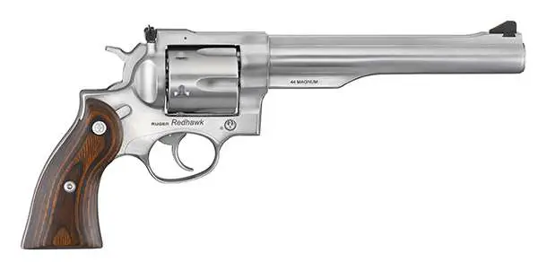 RUGER RDHWK 44REMAG 7.5″ STS HRDWOOD GRP FXD SGHT