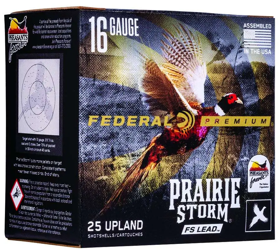 FEDERAL 16GA 2 3/4″ 1-1/8 OZ 6 SHOT FS LEAD 25 RD/BX 10 BX/CS