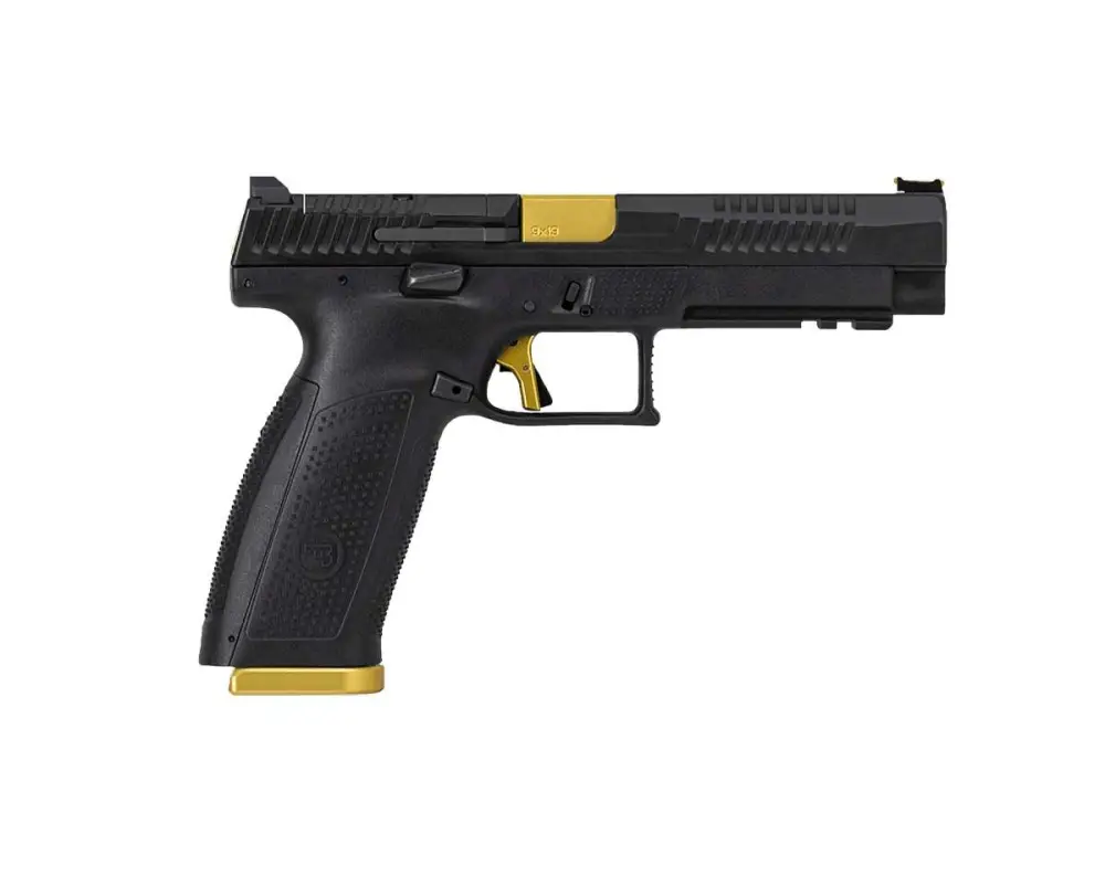 CZ P-10F COMPETITION READY 9MM PISTOL OPTICS READY GOLD CONTROLS, 2-19RD MAGS