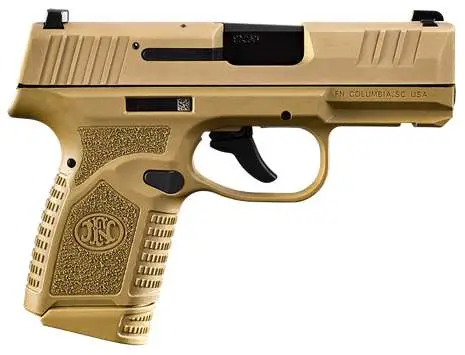 FN REFLEX PSTL 9MM FDE 3.3″ 2-10RD