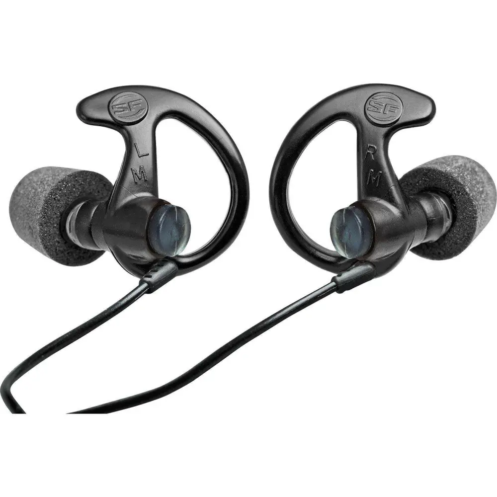 SUREFIRE COMPLY FOAM TIPS FULL BLOCK EARPLUGS MED 1 PAIR BLACK