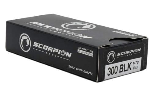 SCORPION 300 BLACKOUT – 147GR FMJ 20RD 10BX/CS