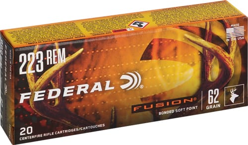 FEDERAL FUSION 223 REM 62GR – FUSION 20RD 10BX/CS