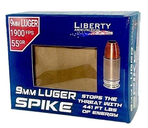LIBERTY SPIKE 9MM 55GR – COPPR HP 20RD 50BX/CS