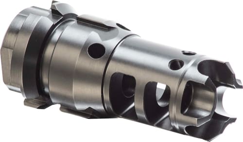 LANTAC DRAGON MUZZLE BRAKE 9MM – 1/2-28 DEAD AIR KEYMO WOLFMAN