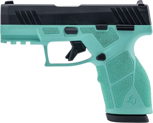 TAURUS GX2 9MM 13-SHOT ADJ. - CYAN FRAME BLACK SLIDE - Image 2