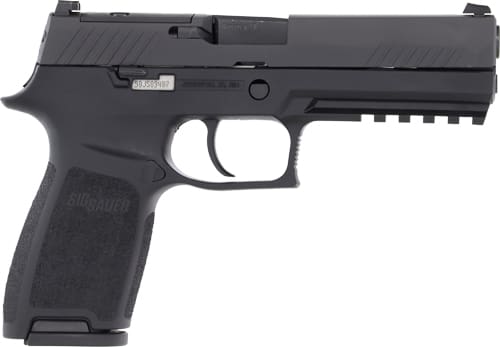SIG P320 9MM 4.7″ SIGLITE – STRIKER OR (2)10RD BLACK STEEL