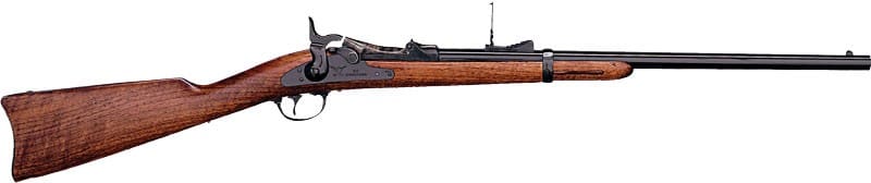 CIMARRON TRAPDOOR CARBINE – 45-70 22″ CAVALRY MODEL BLUED
