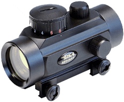 BSA HUNTSMAN 1X30MM SIGHT – RED/GRN/BLUE DOT RETICLE