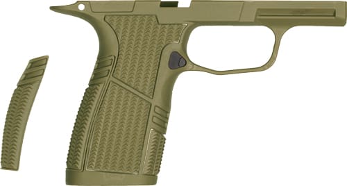 TYRANT CNC SIG P365 GRIP – MODULE SNUB SIZE OD GREEN