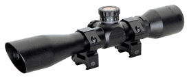 TRUGLO TRU-BRITE 4X32MM SCOPE – TACTICAL MIL-DOT W/RINGS BLACK