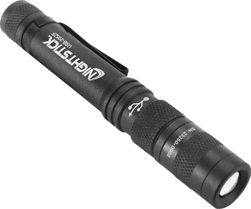 NIGHTSTICK METAL USB ZOOM – FOCUS FLASHLIGHT 200 LUMENS