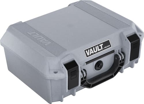 PELICAN VAULT MEDIUM PISTOL – CASE W/ FOAM GHOST GRAY