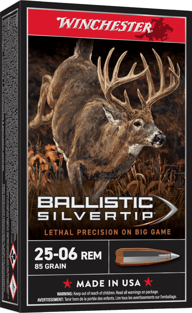 WINCHESTER BALLISTIC SILVERTIP 25-06REM 85GR 20RD BX 200RD CASE