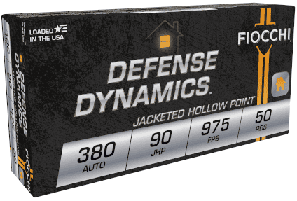 FIOCCHI 380 AUTO 90GR JHP