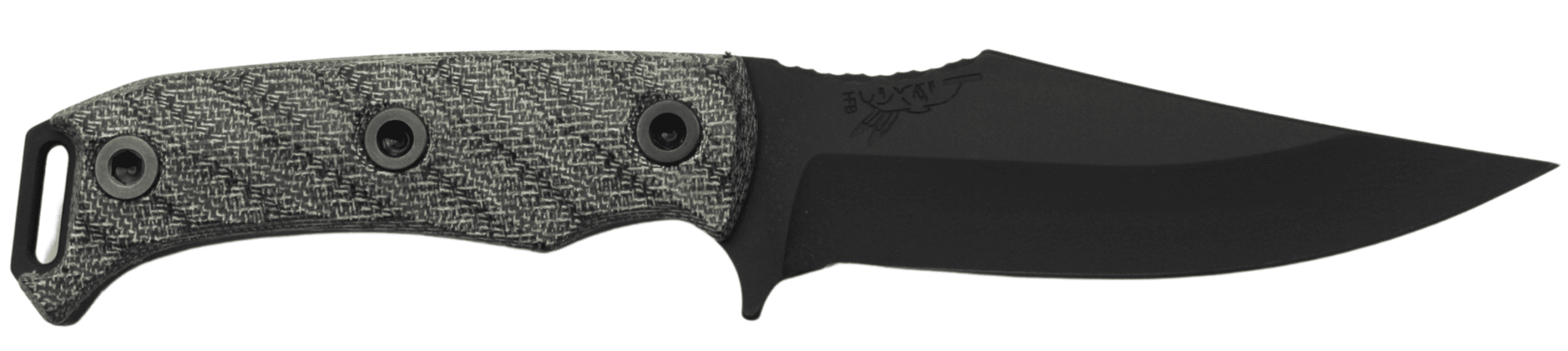 HALF FACE BLADES TOSAHWI 4″ BLADE, 8.1″OA, CPM S45VN STEEL, ARMORY BLK, GRAY MICARTA GRIP