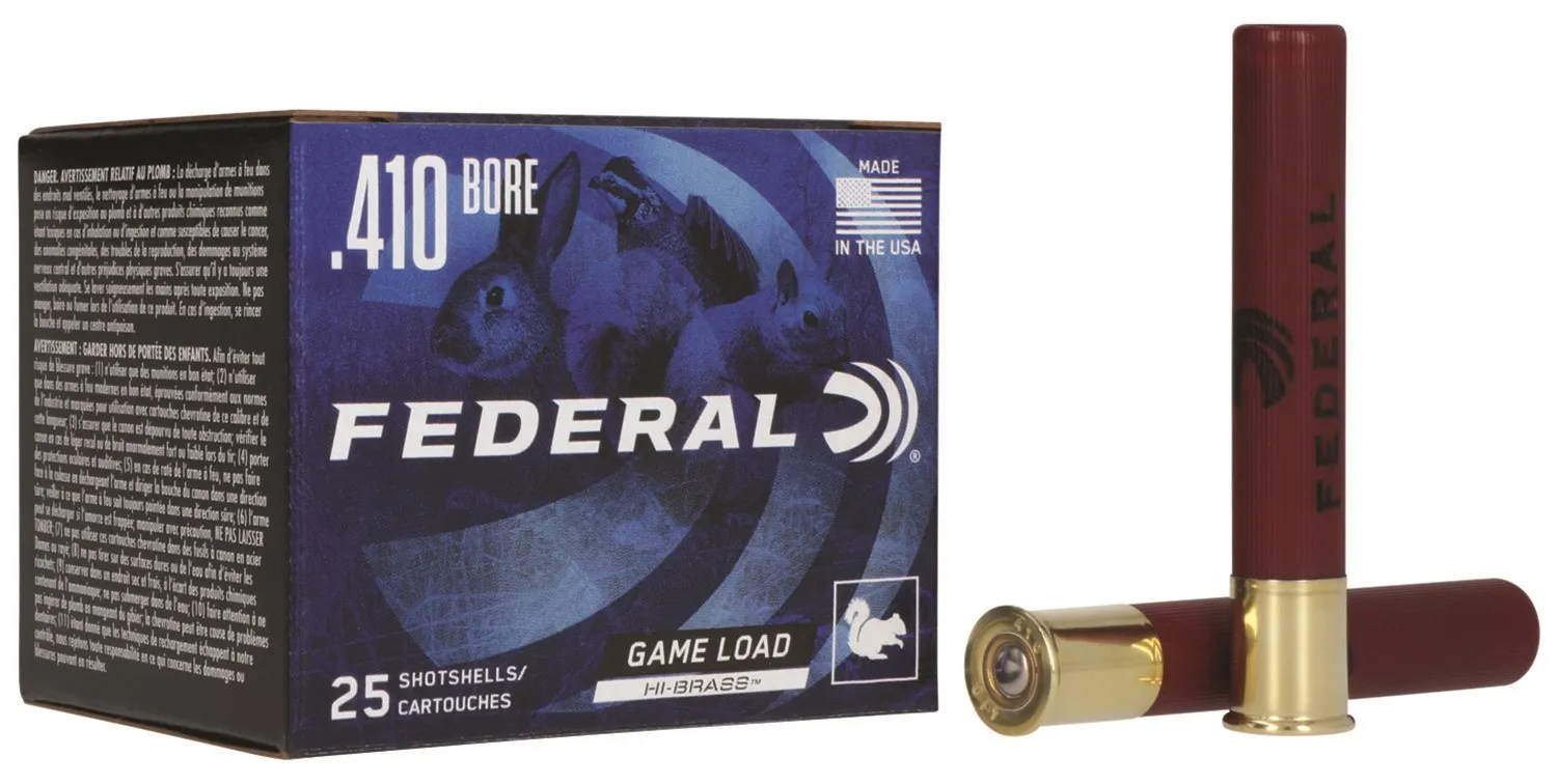 FEDERAL 410GA 2-1/2″ MAX. 1/2OZ 6 25 RD/BX 10 BX/CS