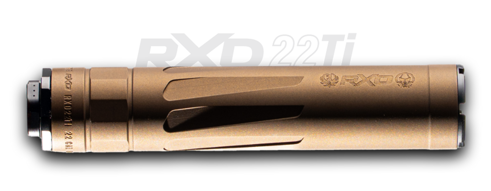 DEAD AIR RXD 22TI SUPPRESSOR .22 CAL 1/2″-28 XRF MUZZLE BRAKE BURNT BRONZE