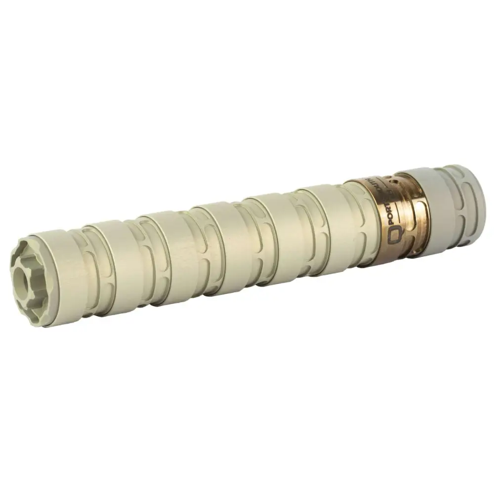 Q ERECTOR 22 SUPPRESSOR 22LR MODULAR ALUMINUM, SS BAFFLE 1/2X28 SILVER
