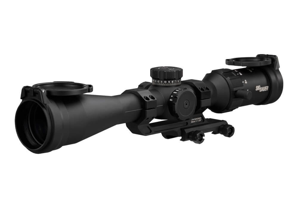SIG SAUER TANGO SPR 4-16X44 SCOPE 30MM SFP MOA RETICLE, SIDE FOCUS .25MOA BLACK W/ MOUNT