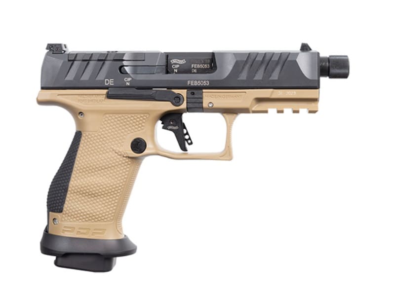 WALTHER PDP PRO SD COMPACT 9MM 4.6″ TB FDE 2-18RD MAGS