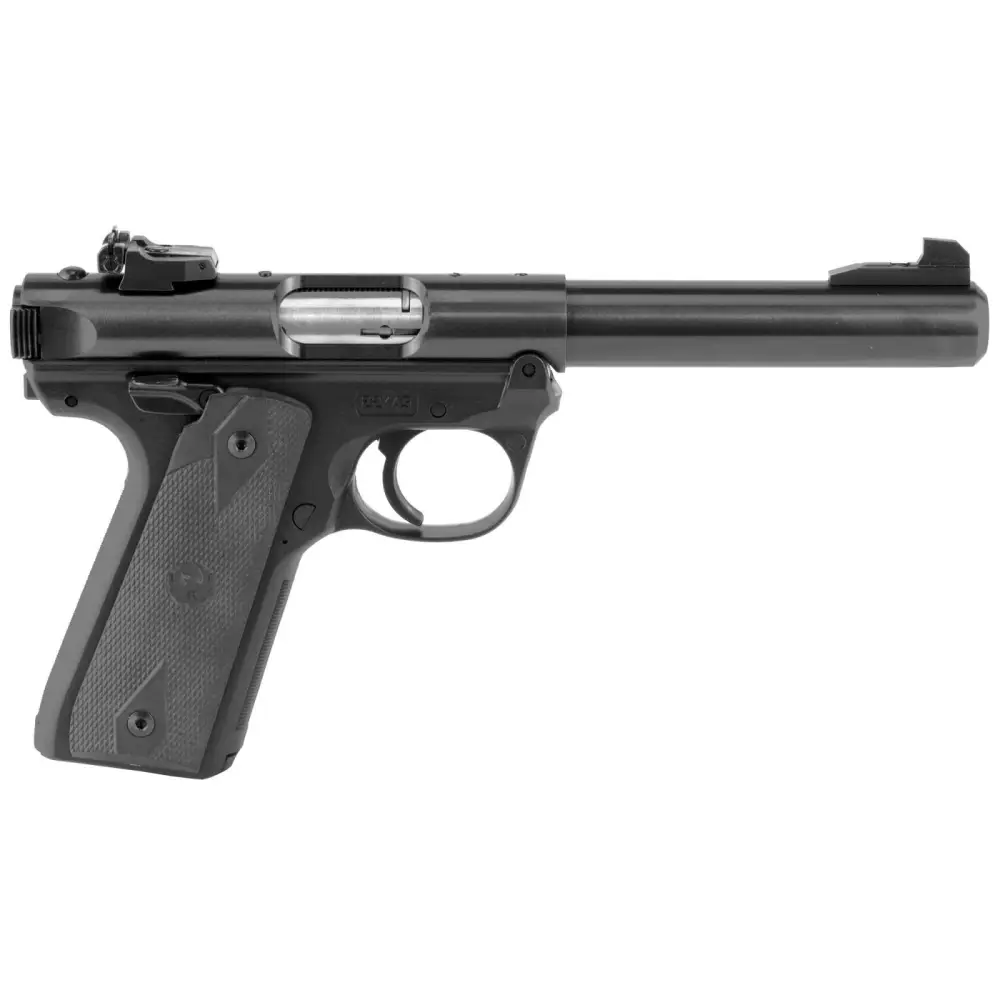 RUGER MRK IV 22/45 TRGT 22LR 5.5″ BLUED BLK GRP ADJ SGHT 10RD